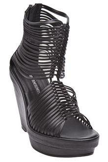 Ann Demeulemeester Multi Strap Wedge Sandal - Lyst