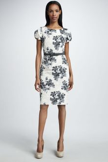 Bigio Collection Floral-print Jacquard Dress - Lyst