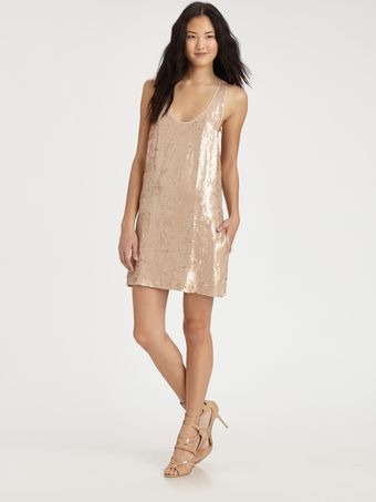 Elizabeth And James Sequin Singlet Dress - Lyst