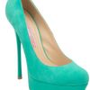 Gianmarco Lorenzi Suede Pump in Green (mint) - Lyst