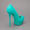 Gianmarco Lorenzi Suede Pump in Green (mint) - Lyst