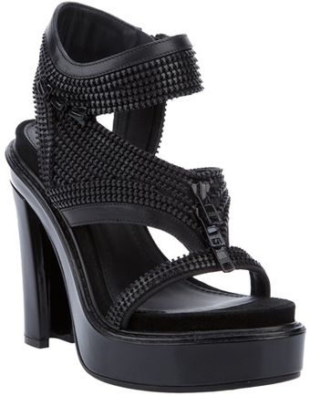 Givenchy Zip Detail Sandal - Lyst