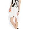 Helmut Lang Sequin Fragment Paneled Silkchiffon Mini Dress in White - Lyst