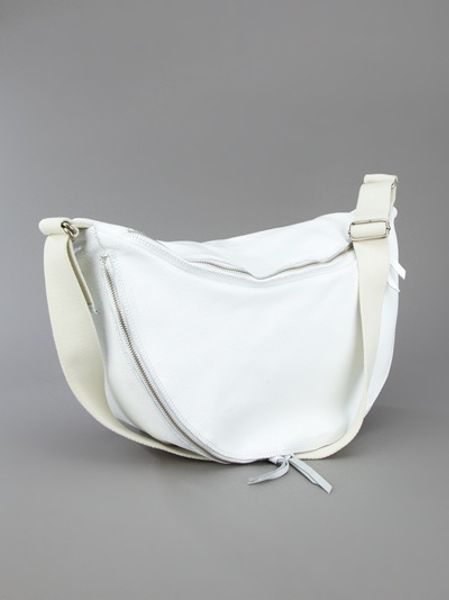 Mm6 By Maison Martin Margiela Half Moon Bag in White