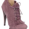Nicholas Kirkwood Fringed Ankle Boot in Purple - Lyst