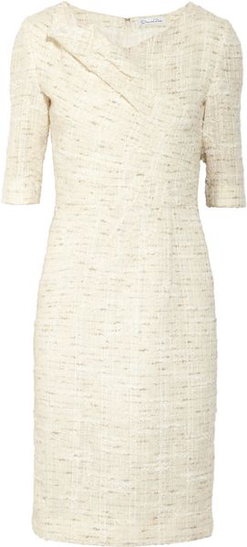  Metallicflecked Tweed Dress 