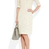Oscar De La Renta Metallicflecked Tweed Dress in White (clay) - Lyst