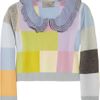 Preen Mia Cropped Pixelated Cashmere Sweater in Multicolor (multicolored) - Lyst