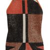 Proenza Schouler Printed Coated Knitted Top in Orange - Lyst