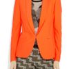 Rag & Bone Sliver Tuxedo Scuba Sateen Blazer in Orange - Lyst