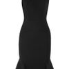 Roland Mouret Jos Flared Stretchcrepe Dress in Black - Lyst