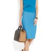 Roland Mouret Fine Plissécrepe Pencil Skirt in Blue - Lyst
