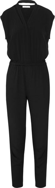 Sandro Preference Crepe Jumpsuit - Lyst