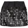 Stella Mccartney Pailletteembellished Organza Mini Skirt in Black - Lyst