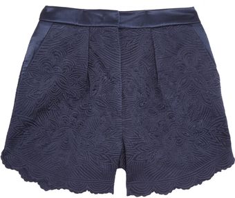 Stella McCartney Quilted Silk-satin Shorts - Lyst