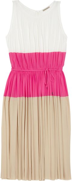 Tomas Maier Color-block Crepe-jersey Dress - Lyst
