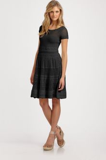 Catherine Malandrino Pointelle Dress - Lyst