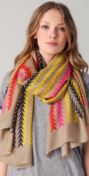 Marc By Marc Jacobs Arrowhead Stripe Scarf in Multicolor (multi) - Lyst