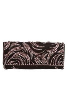 Oscar de la Renta Bead Embroidered Satin Clutch Handbag - Lyst