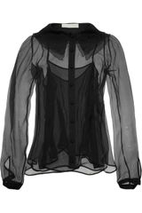 Stella McCartney Dillenia Ruffled Silkchiffon Shirt