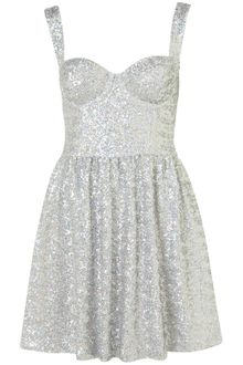 Topshop Disco Sequin Prom Dress - Lyst