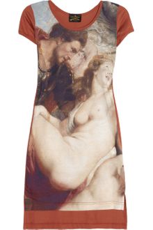 Vivienne Westwood Anglomania Printed Cotton Tshirt Dress - Lyst