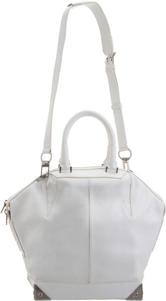 Alexander Wang Small Emile Tote in White (nickel) - Lyst