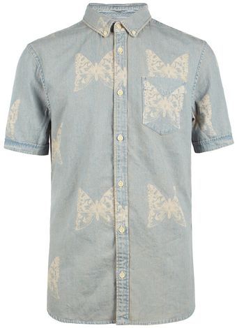 AllSaints Papillon Short Sleeve Shirt - Lyst