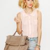 Free People Amina Vintage Stud Satchel in Beige (stone) - Lyst