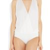 Gucci Silkgeorgette Bodysuit in White - Lyst