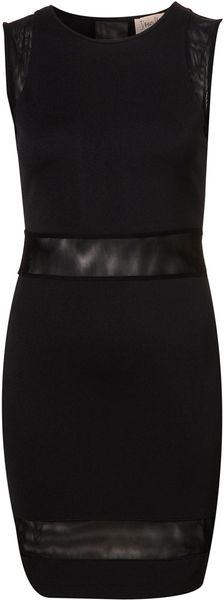  Mesh Insert Bodycon Dress By Dress Up 