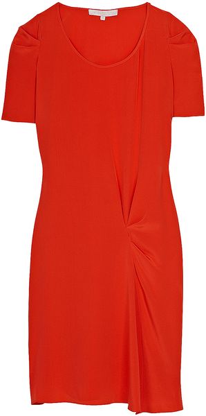 Vanessa Bruno Gathered Shoulder Dress - Lyst