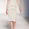 Alberta Ferretti Beadembellished Tulle and Silk Dress in Beige (white) - Lyst