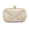 Alexandra De Curtis Rita Box Clutch Beige Crocodile and Lambskin in Beige - Lyst