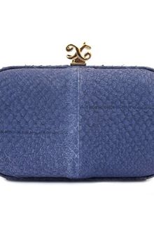 Alexandra De Curtis Rita Box Clutch Blue Salmon - Lyst