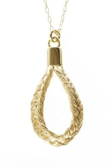 Ayako Kanari Magnitude Plait Fishbone Pendant Golden Blond - Lyst