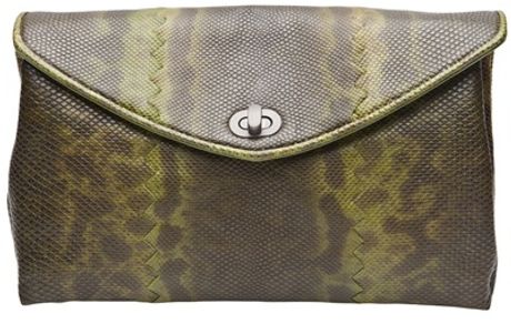 Bottega Veneta Karung Twist Clutch in Animal - Lyst