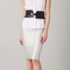 Diane Von Furstenberg Corset Leather Belt in Black - Lyst