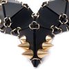 Eaburns Studded Stegosaurus Necklace in Black in Gold (black) - Lyst