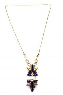 Eaburns The Studded Stegosaurus Pendant Necklace Purple - Lyst