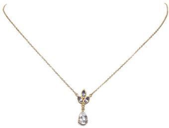 Eddera Marquise Necklace Iolite White Topaz - Lyst