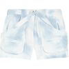 Isabel Marant Eloa Marbledyed Cotton Shorts in Blue - Lyst