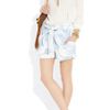 Isabel Marant Eloa Marbledyed Cotton Shorts in Blue - Lyst