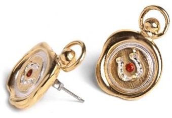 Jessica De Lotz Jewellery Mini Wax Seal Earrings - Lyst