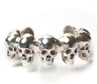 Leivankash Memento Skull Bangle - Lyst