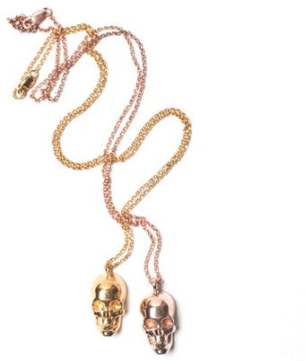 Leivankash Skull Necklace Rose - Lyst