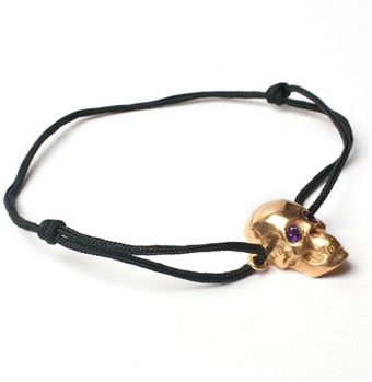 Leivankash Skull Amethyst Bracelet Yellow - Lyst