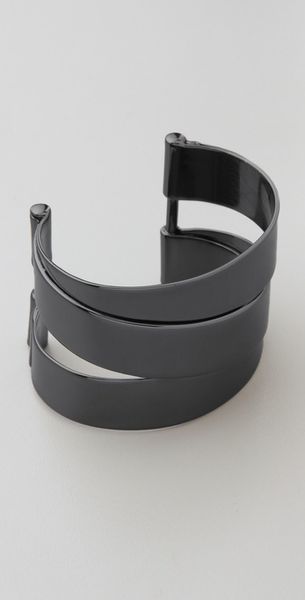 Metal Ribbons Narrow Wrapped Cuff 