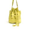 Sabrina Tach Tajos Lime Suede Leather Bag Made To Order in Yellow (floral) - Lyst
