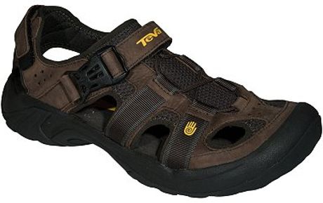 Teva Mens Omnium Leather Sports Sandals Major Brown in Brown for Men ...